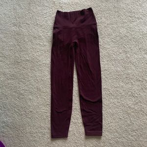 Global andar maroon heat leggings